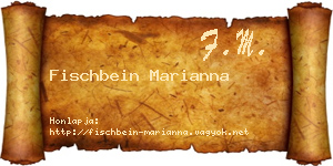 Fischbein Marianna névjegykártya